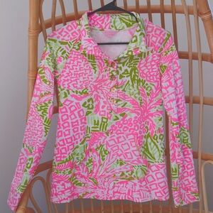 Lily Pulitzer Button Up Shirt Jacket